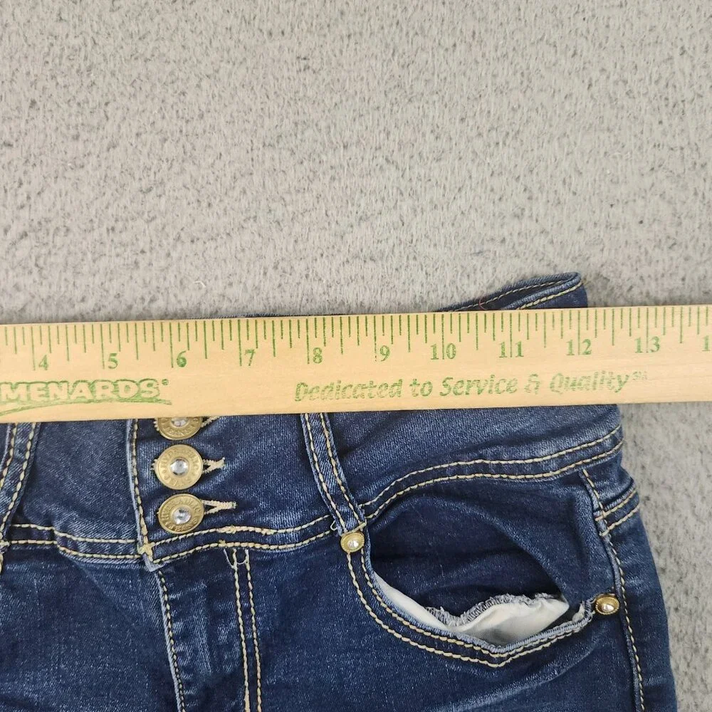 Hydraulic Jeans Womens/Jrs 7 Slim Boot Horseshoe Pocket Mid Rise Stretch Western